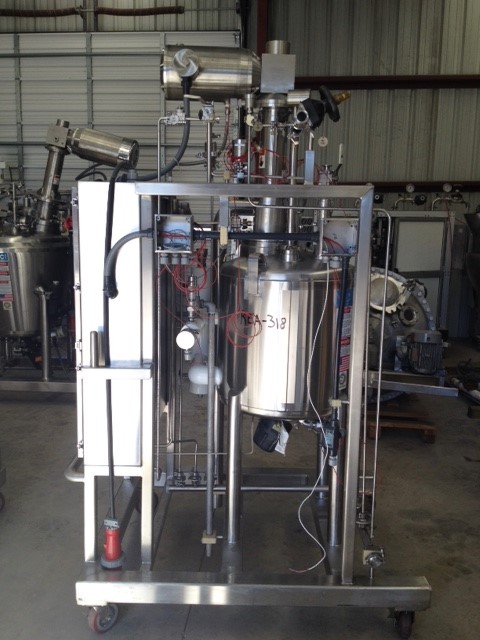 Used DCI Sanitary Reactor, 100 Liter (26.4 Gallon), 316L Stainless Steel, Vertical. 22